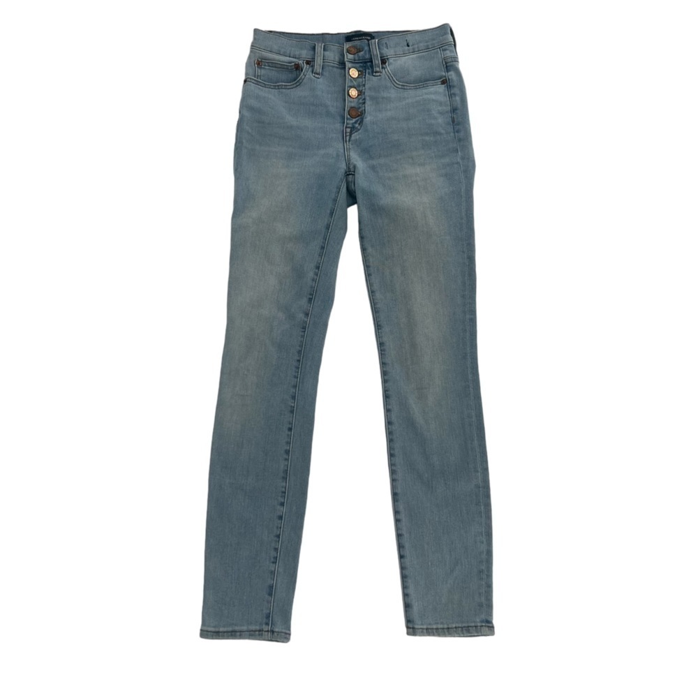 J. Crew 9” High Rise Toothpick Skinny Button Fly Jeans Size 24 Women’s